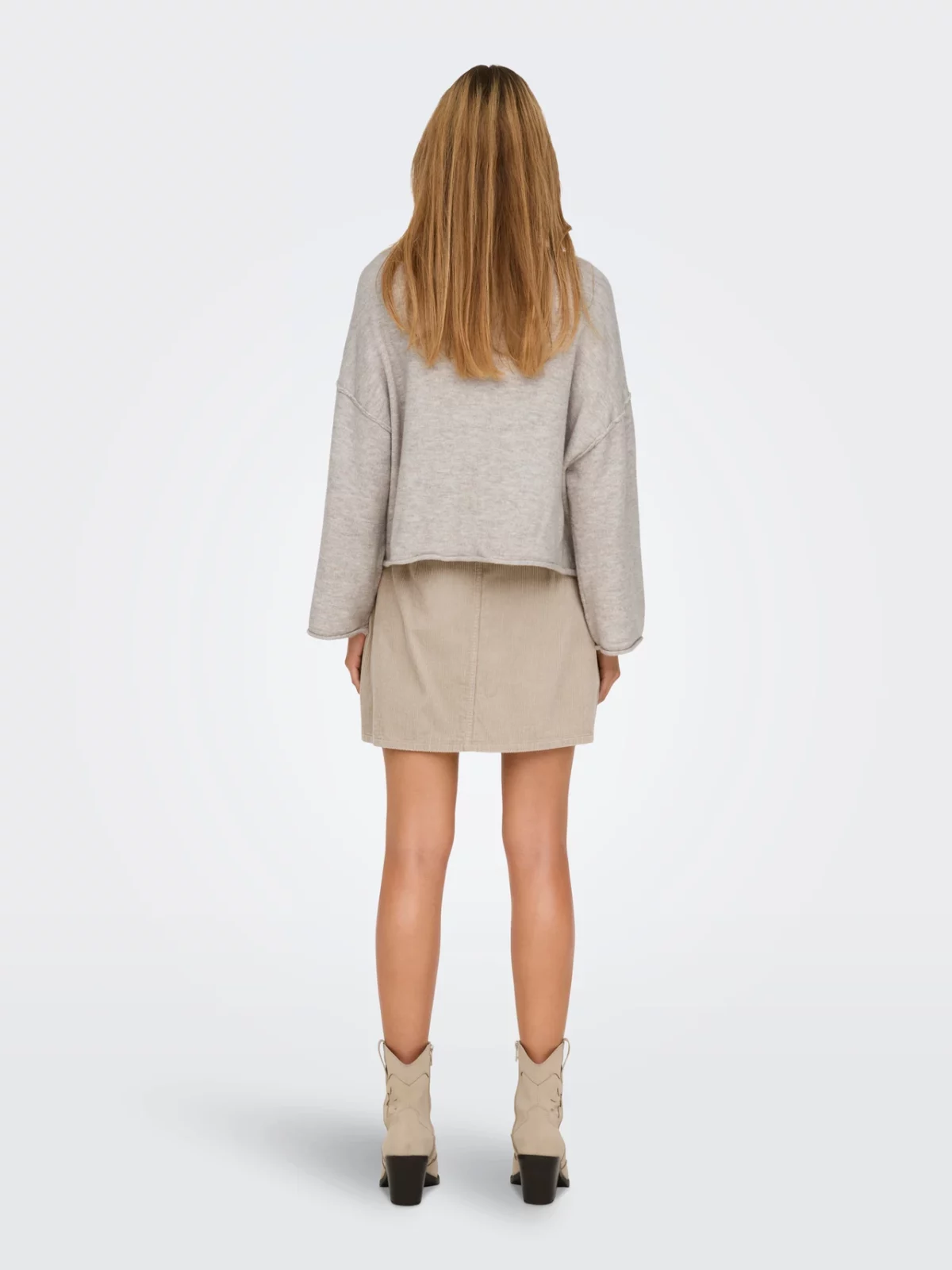 JDYRUE LIFE L/S BOAT NECK PULLOVER Chateau Gray - Bild 5