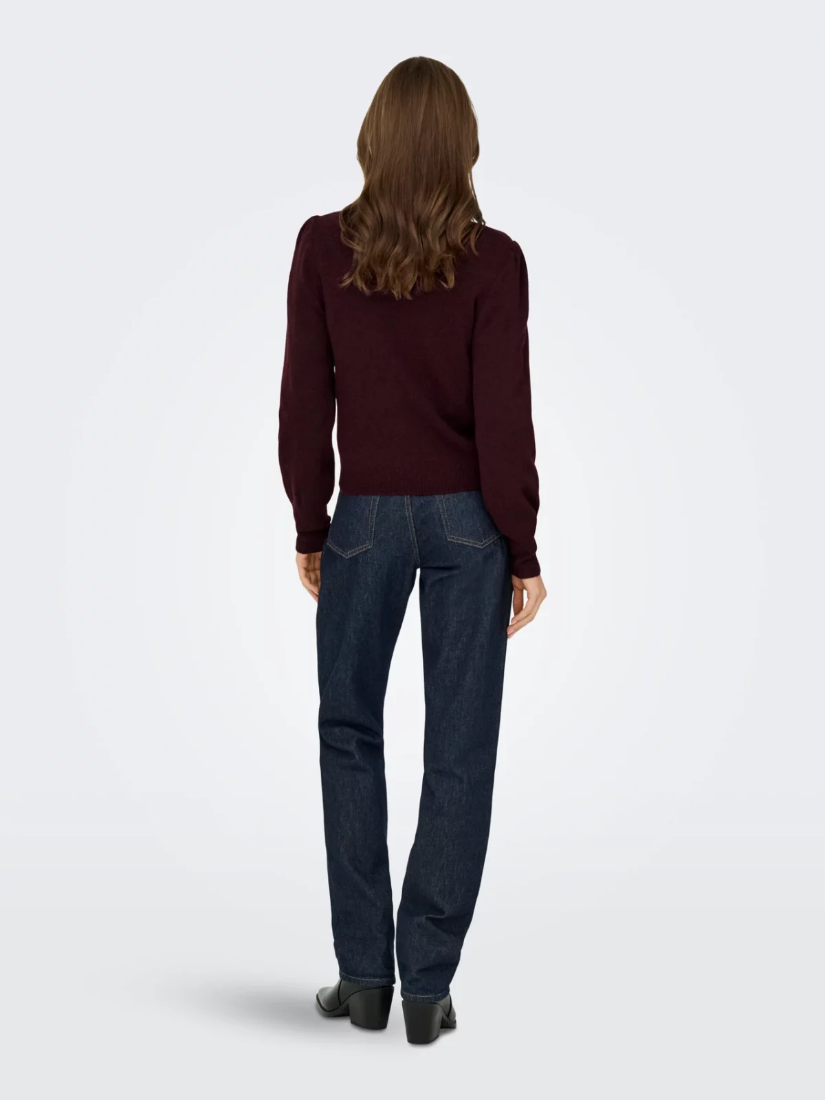 JDYRUE L/S PULLOVER Maroon Banner - Bild 5