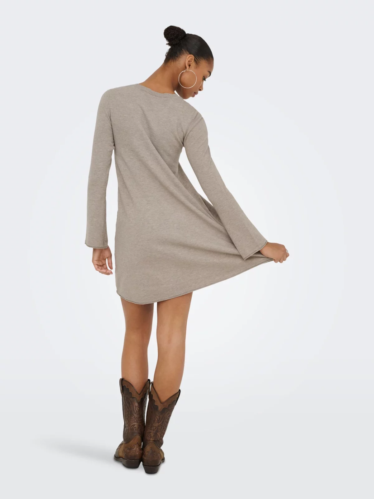 ONLAMALIO LIFE LS ONECK DRESS Fungi - Bild 6