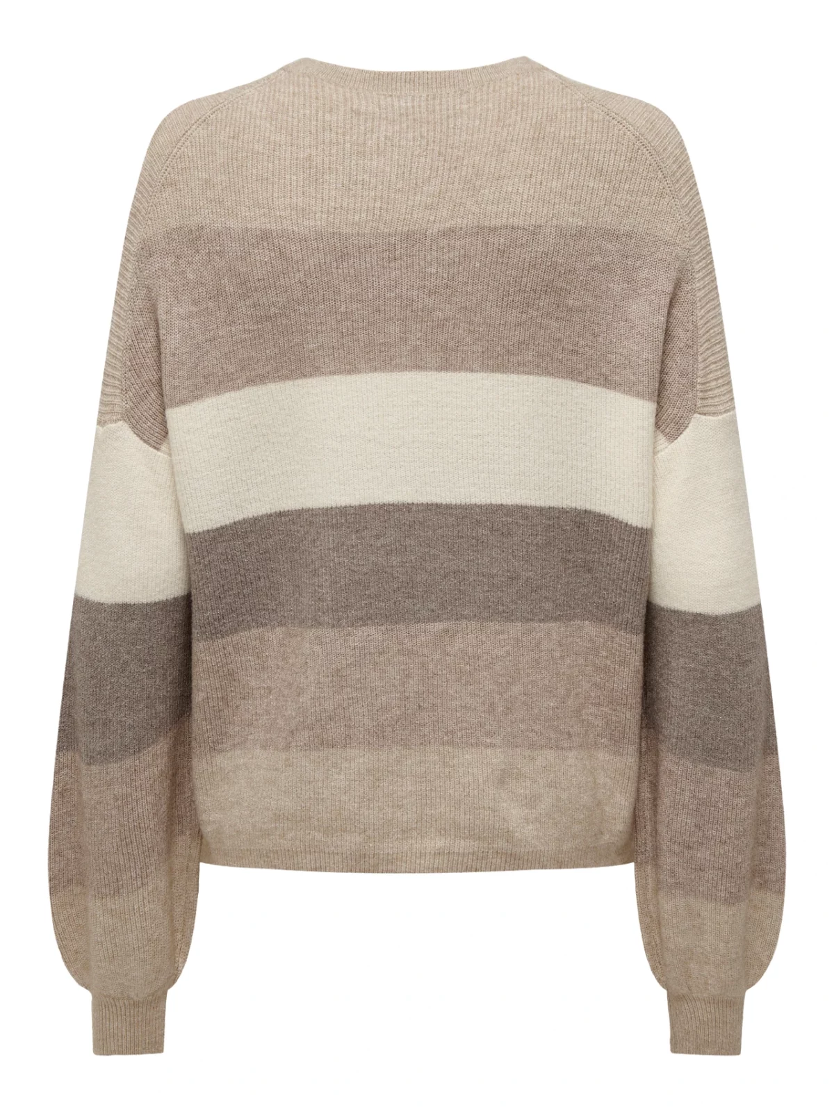 ONLATIA L/S STRIPE PULLOVER Feather Gray - Bild 2