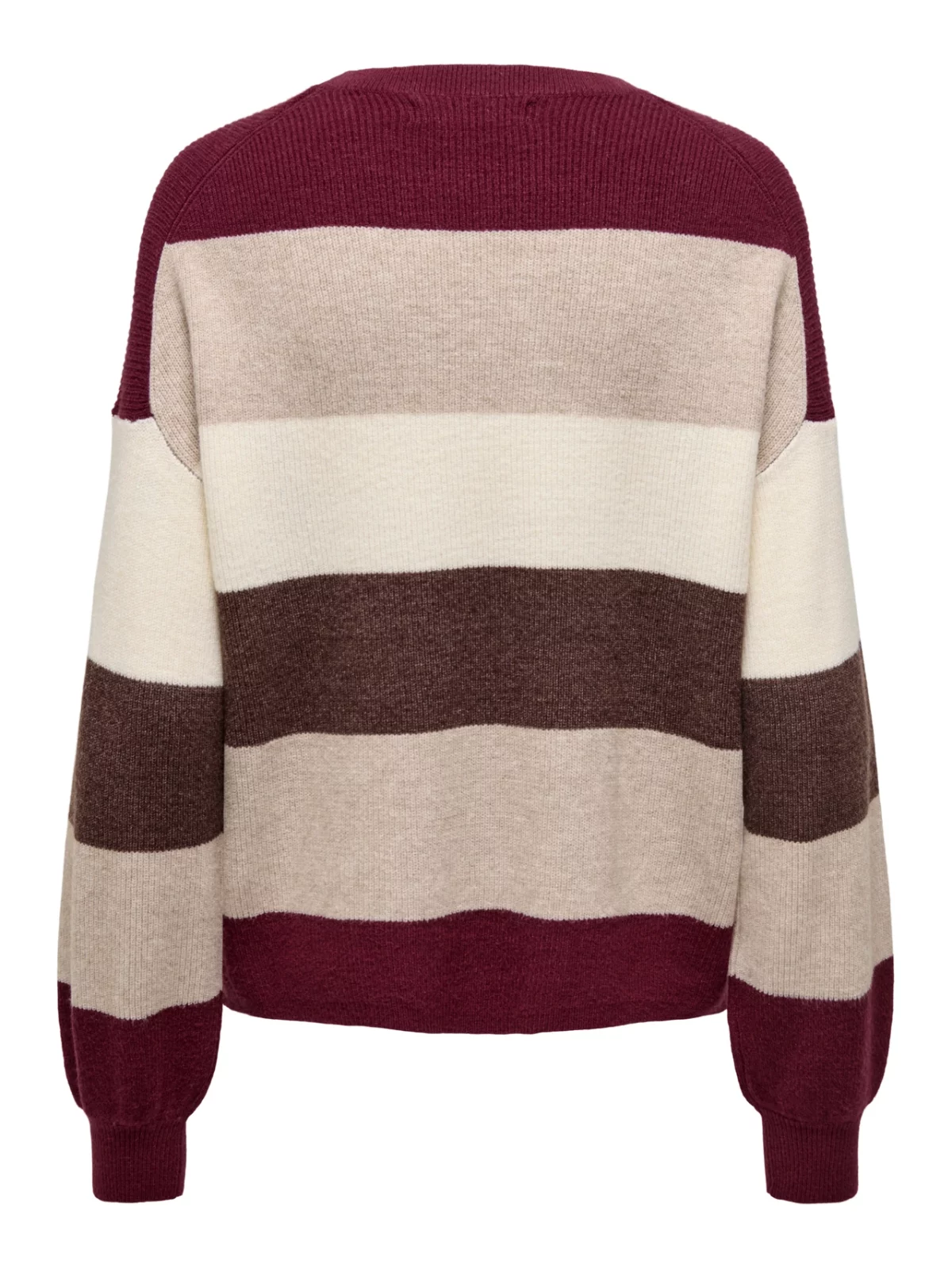 ONLATIA L/S STRIPE PULLOVER Zinfandel - Bild 2