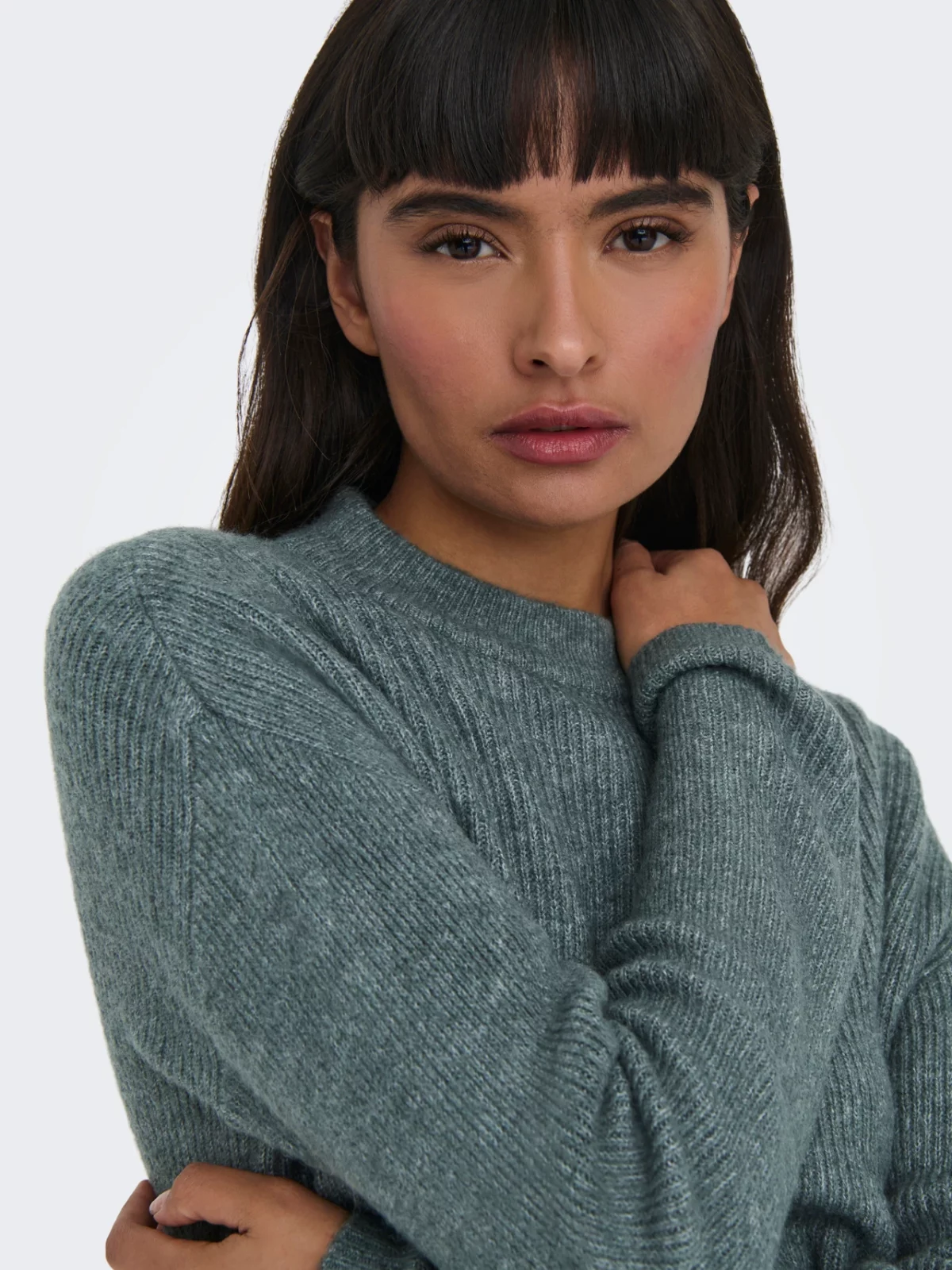 ONLCAMILLA O-NECK L/S PULLOVER Balsam Green - Bild 5