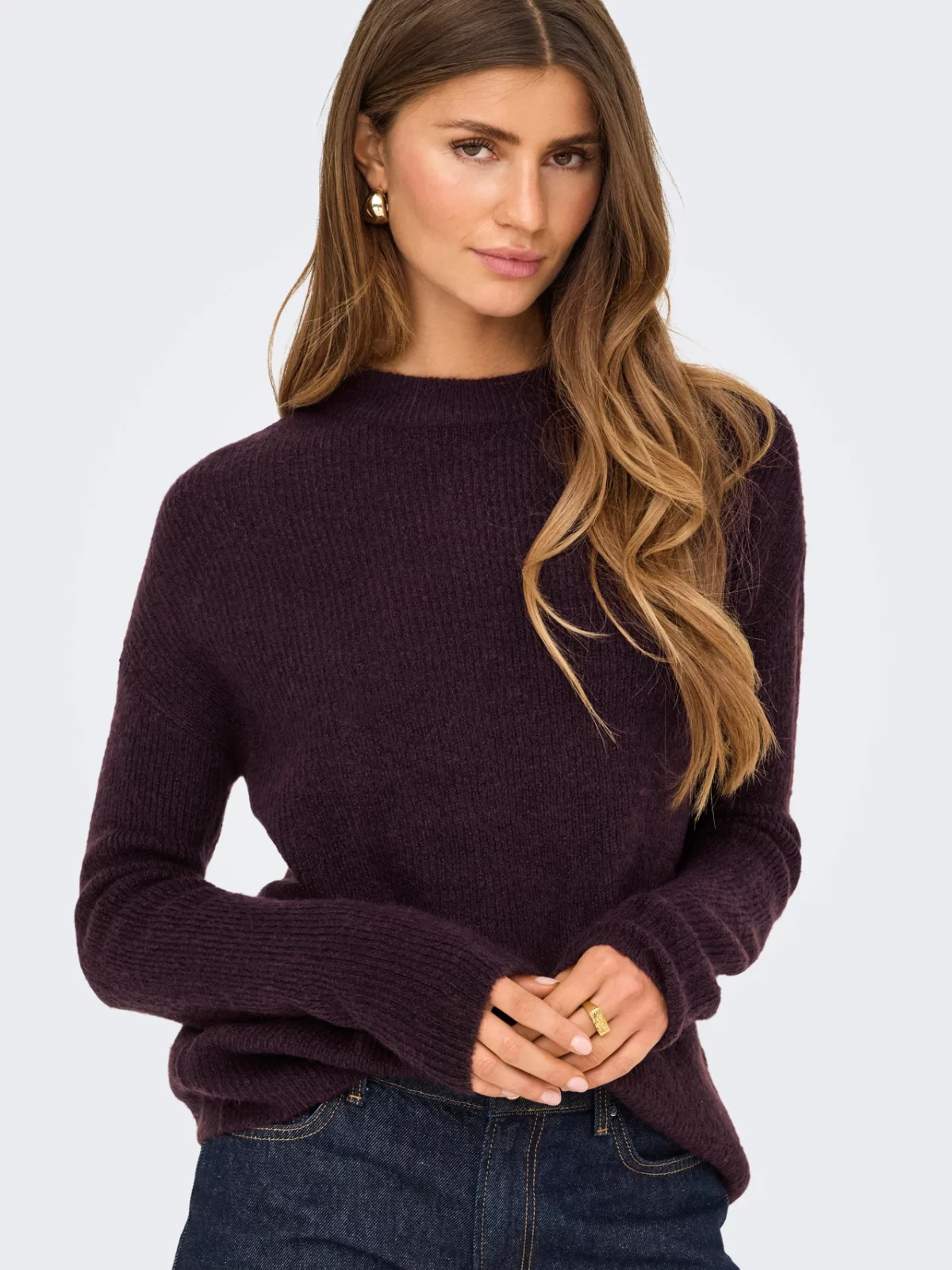 ONLCAMILLA O-NECK L/S PULLOVER Winetasting - Bild 4
