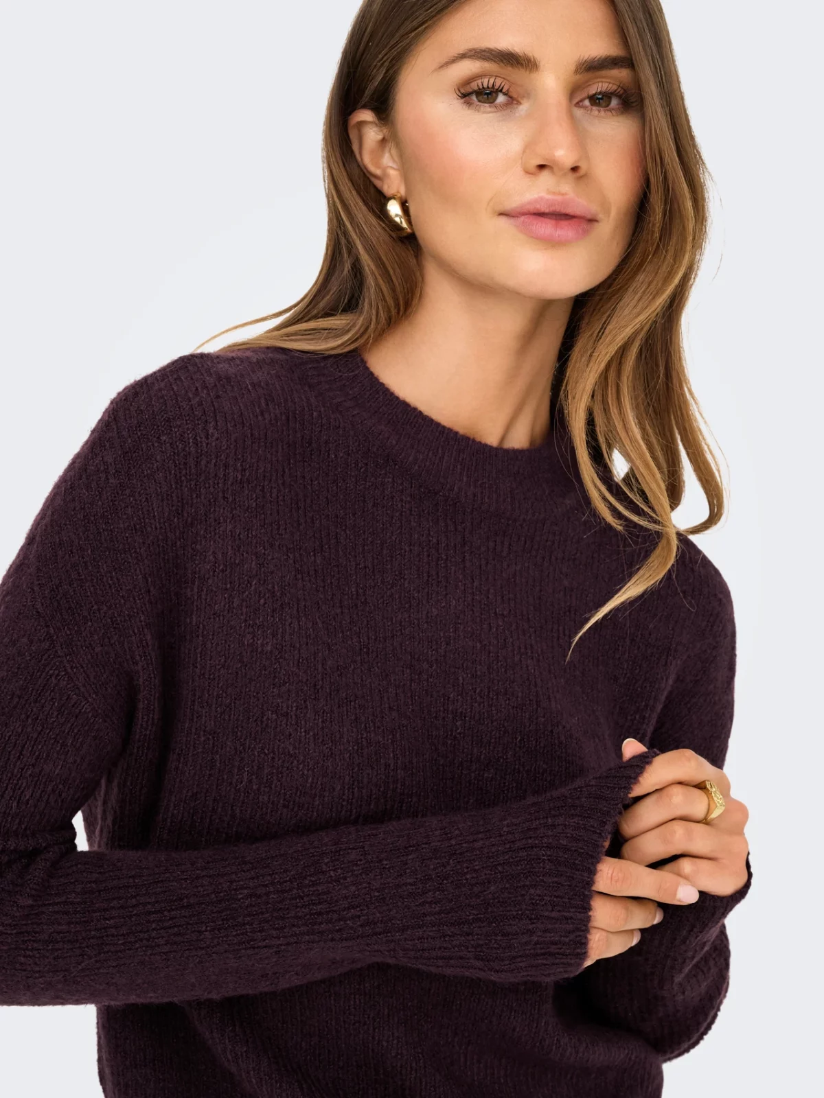 ONLCAMILLA O-NECK L/S PULLOVER Winetasting - Bild 5