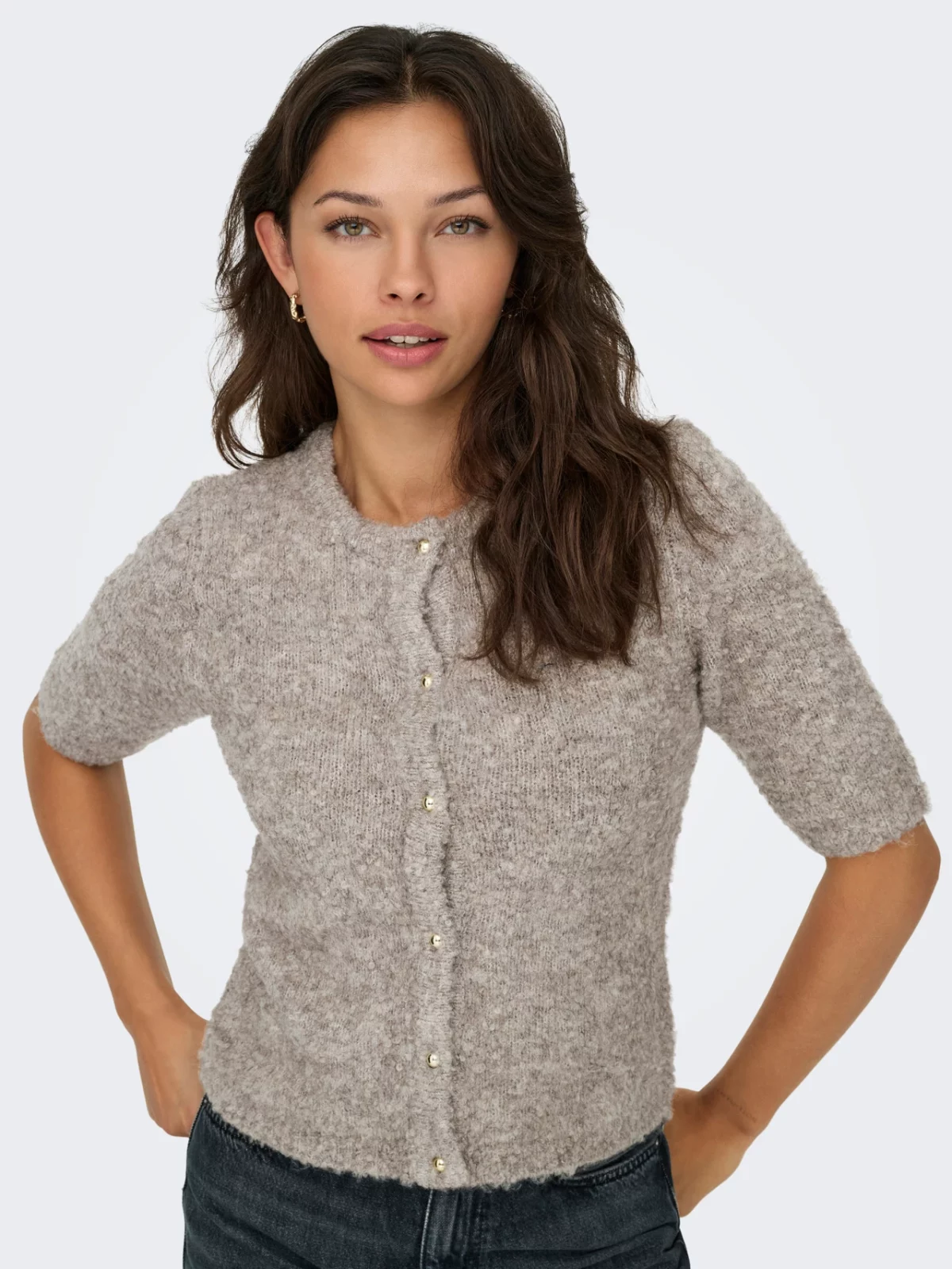 ONLCILLE SS O-NECK CARDIGAN String - Bild 4