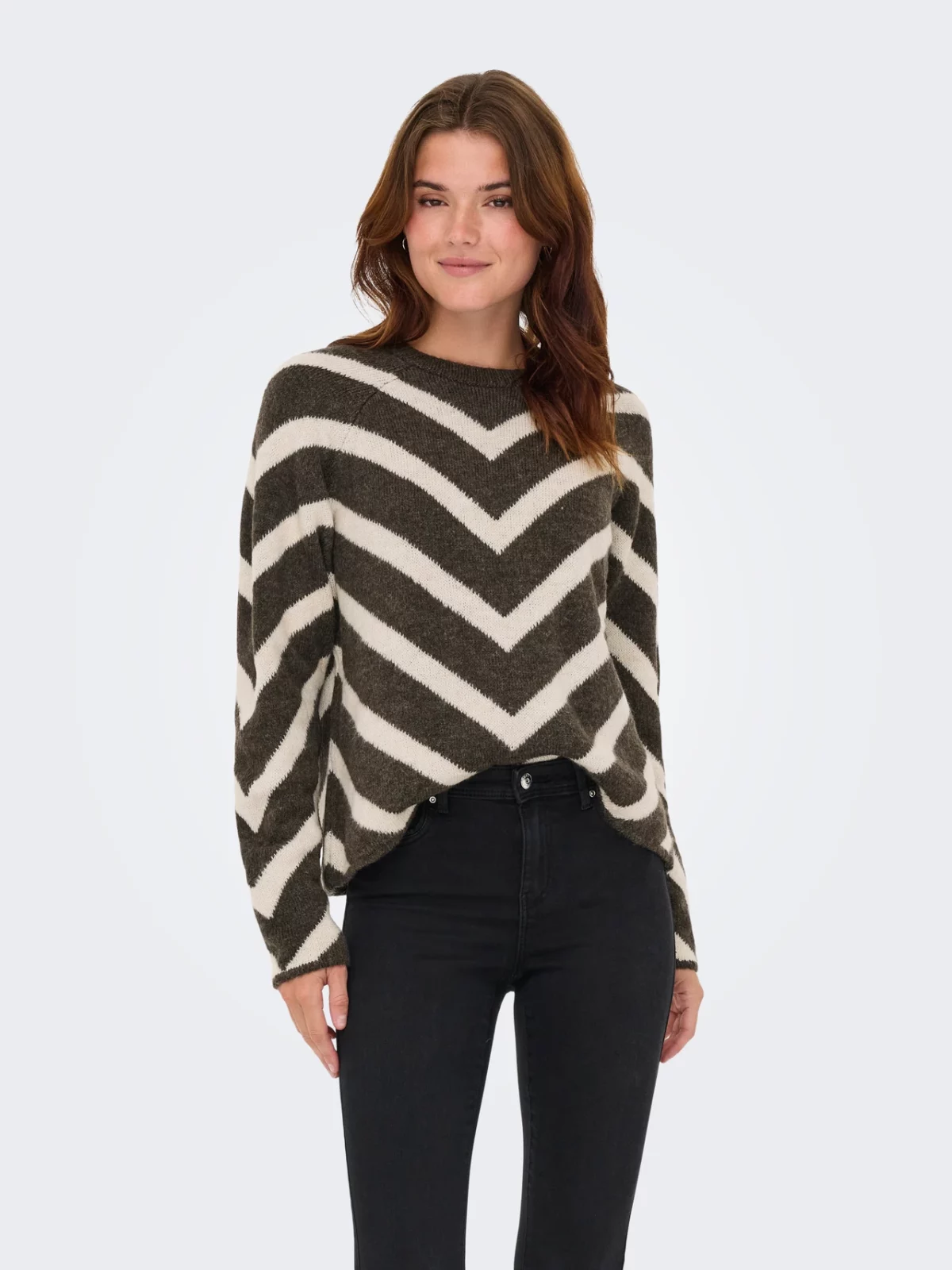 ONLELIZA L/S PULLOVER Seal Brown - Bild 3