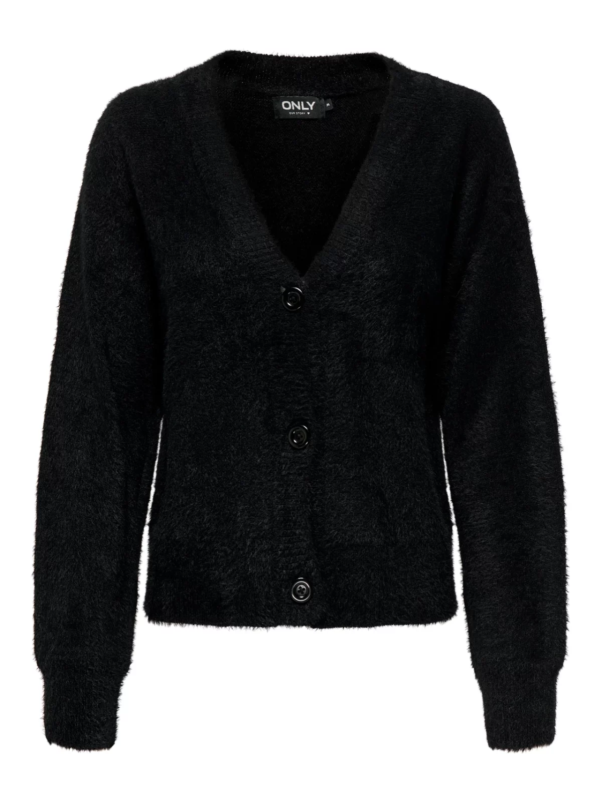 ONLELLA PIUMO LS CARDIGAN Black