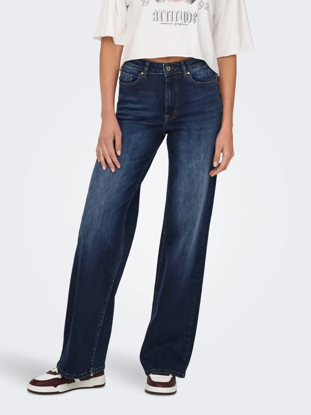ONLMADISON BLUSH WIDE Dark Blue Denim - Bild 3