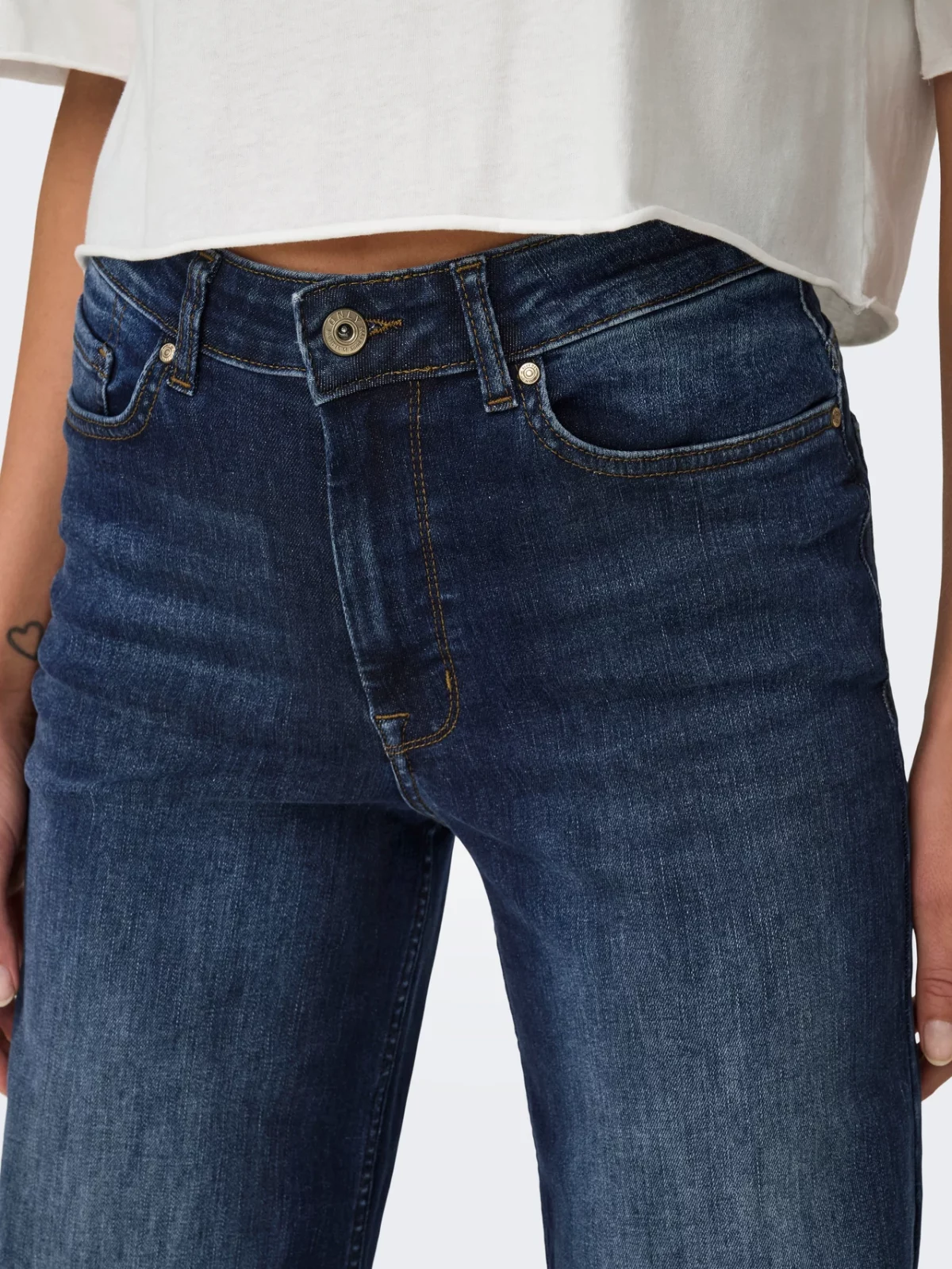 ONLMADISON BLUSH WIDE Dark Blue Denim - Bild 6