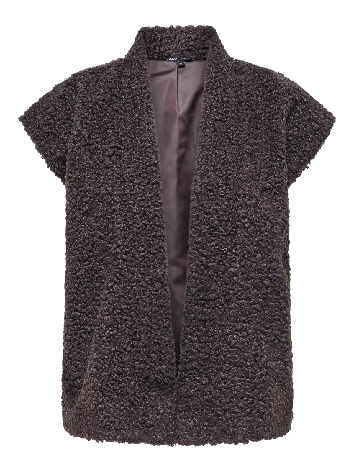 ONLNAYA TEDDY WAISTCOAT Seal Brown