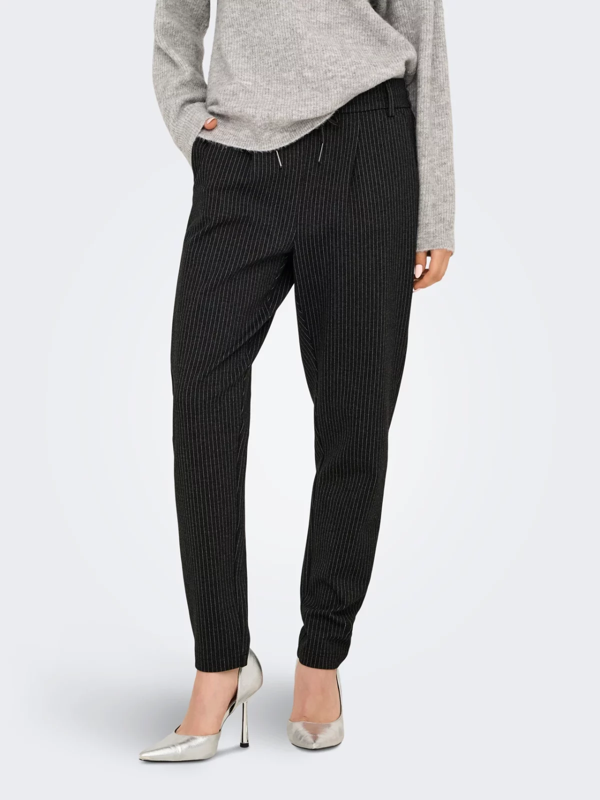 ONLPOPTRASH-JILL EASY PINS PANT Dark Grey Melange - Bild 3
