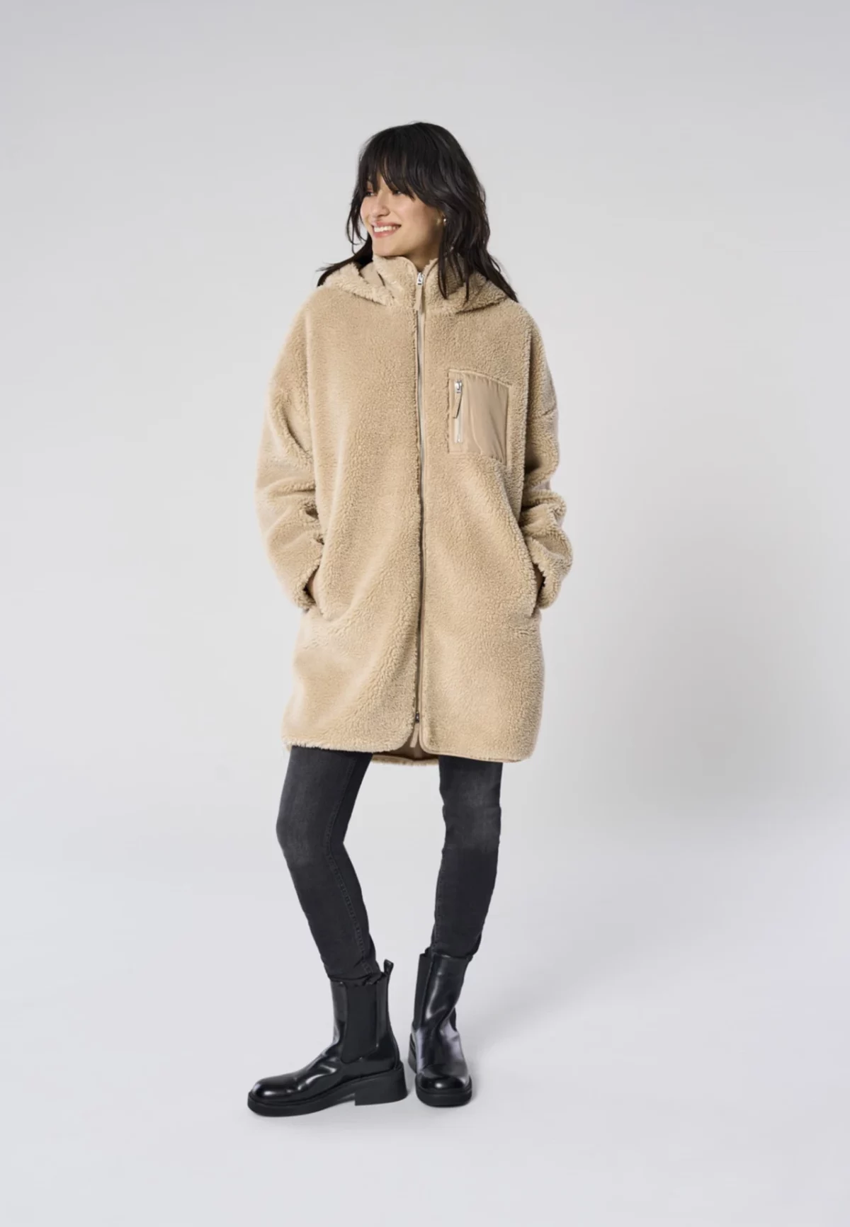ONLSASCHA SHERPA JACKET LIFE Cuban Sand - Bild 3