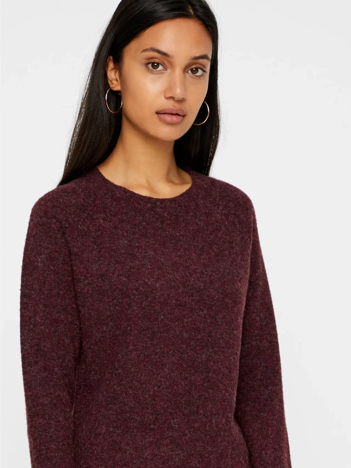 VMDOFFY LS O-NECK BLOUSE Winetasting - Bild 3