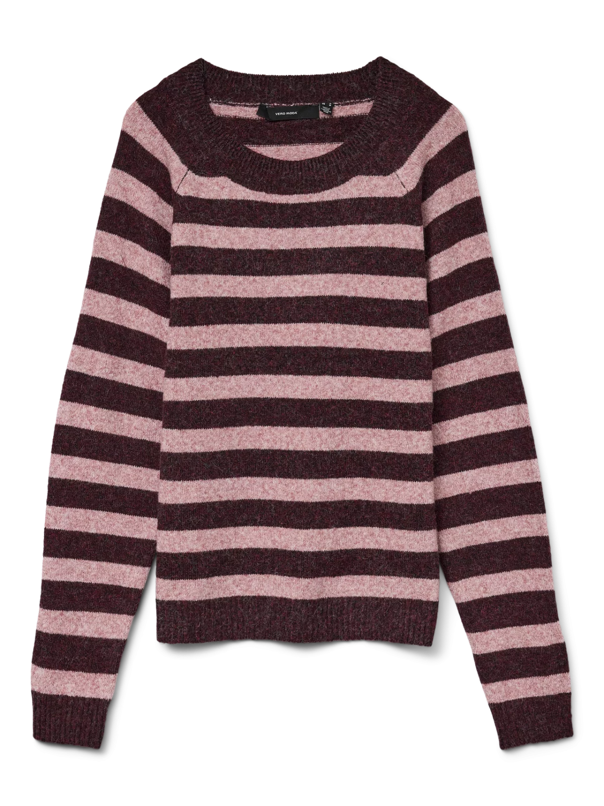 VMDOFFY LS O-NECK BLOUSE Winetasting/Rose Brown