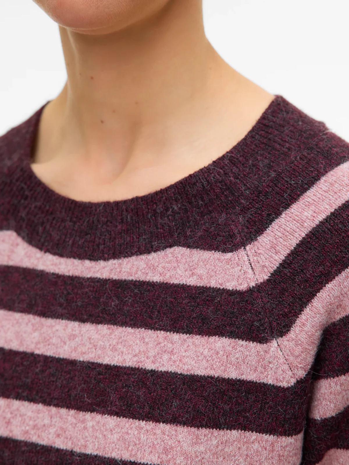 VMDOFFY LS O-NECK BLOUSE Winetasting/Rose Brown - Bild 4