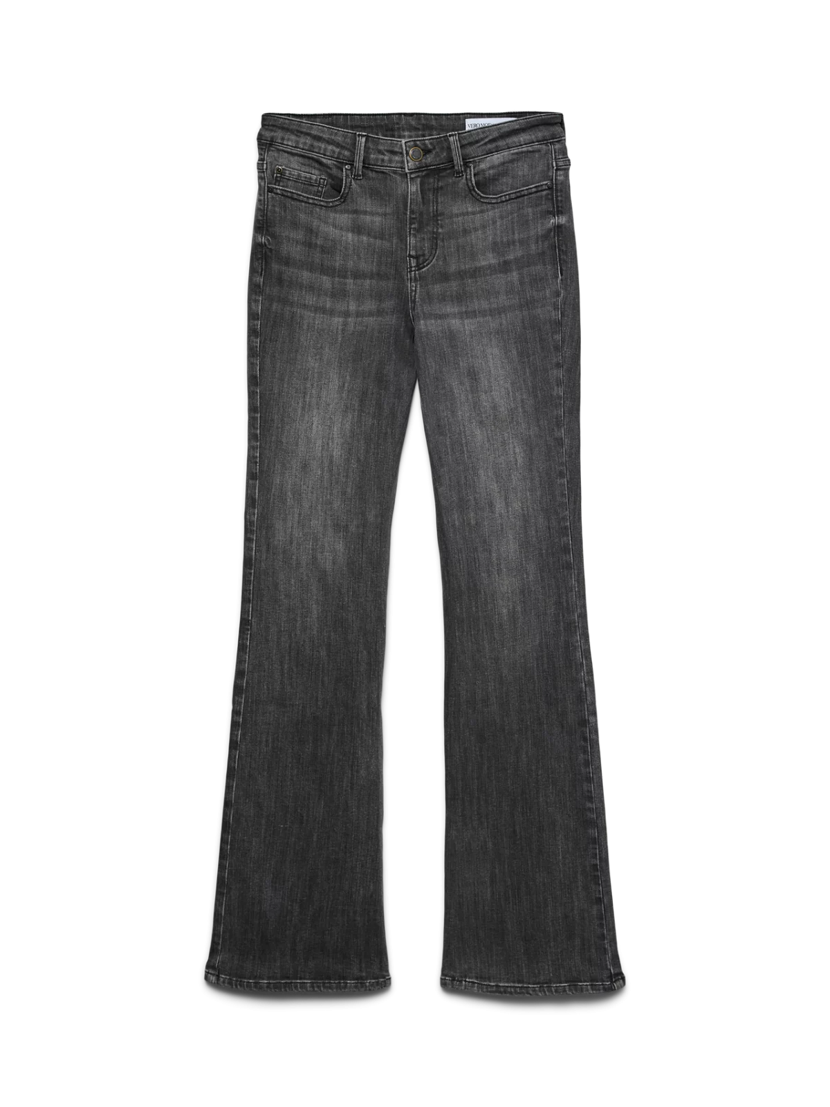 VMFLASH MR FLARED POCKET JEANS Dark Grey Denim