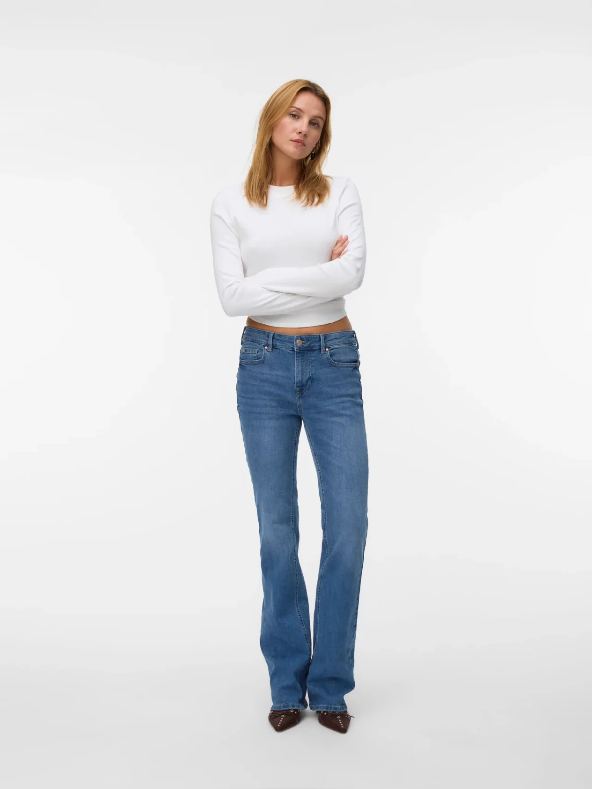 VMFLASH MR FLARED POCKET JEANS Medium Blue Denim - Bild 2