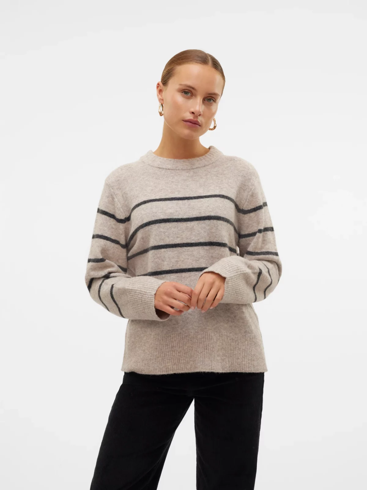 VMFLAWLESS LS O-NECK PULLOVER Silver Mink - Bild 2