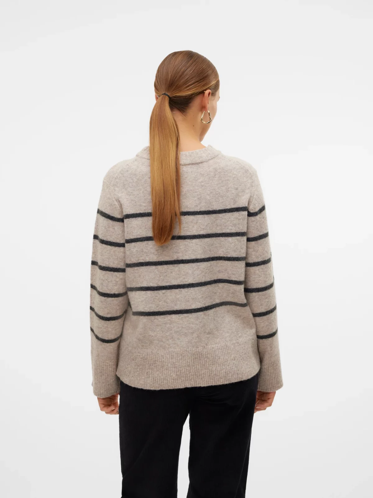 VMFLAWLESS LS O-NECK PULLOVER Silver Mink - Bild 5