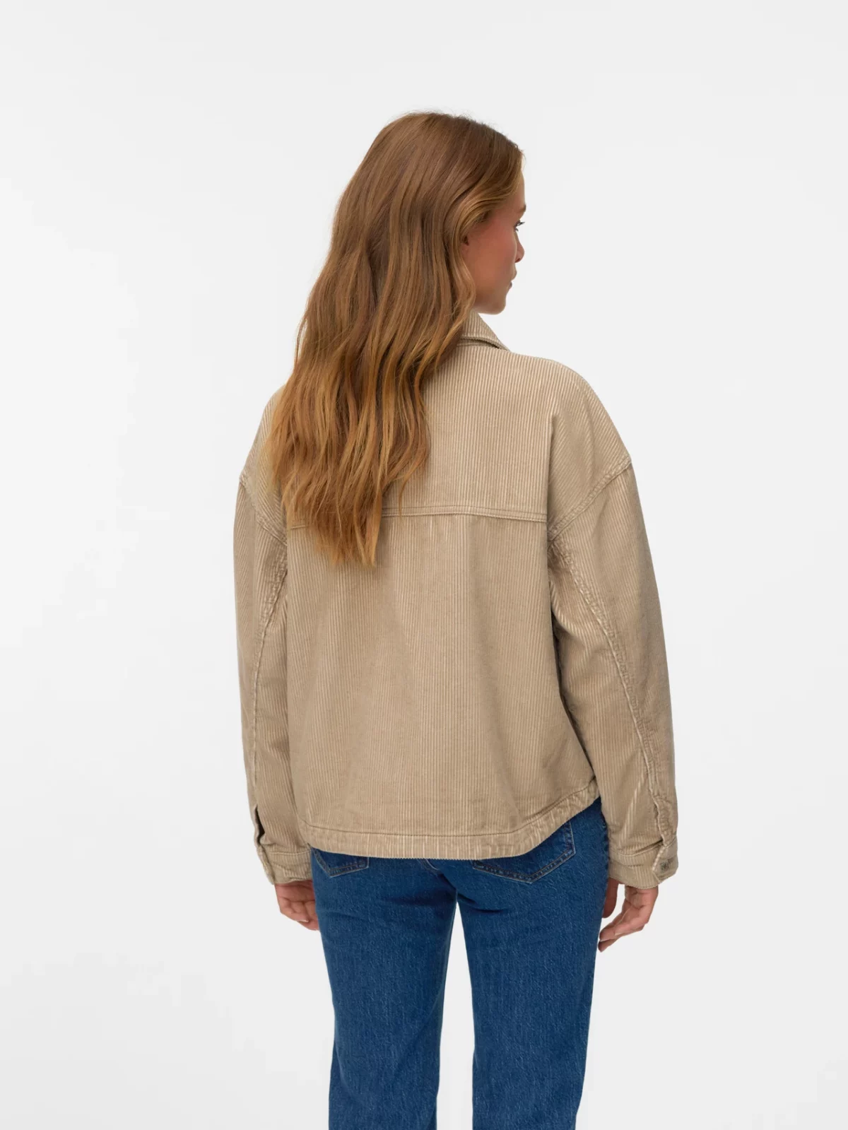 VMJAMIE LS CORDUROY SHACKET Silver Mink - Bild 5