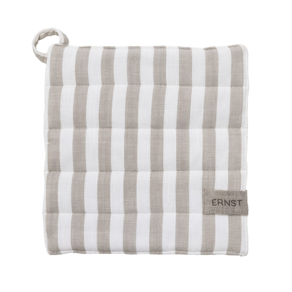 Ernst Grytlapp Bred Randig Beige/Vit
