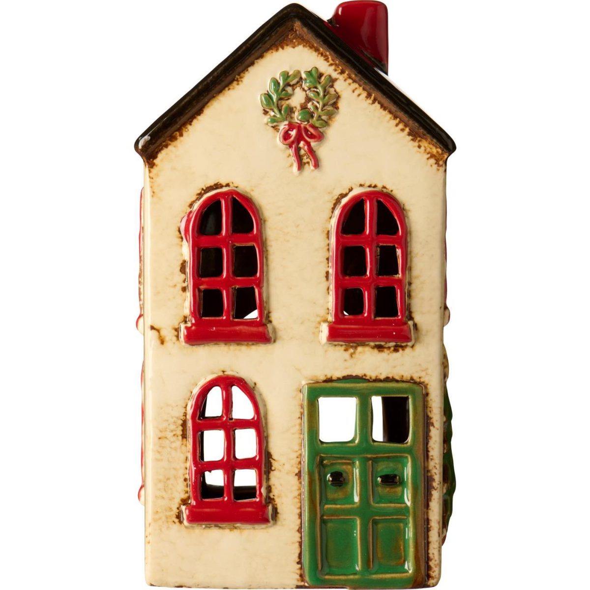 Hus Stillenat Grön Dörr