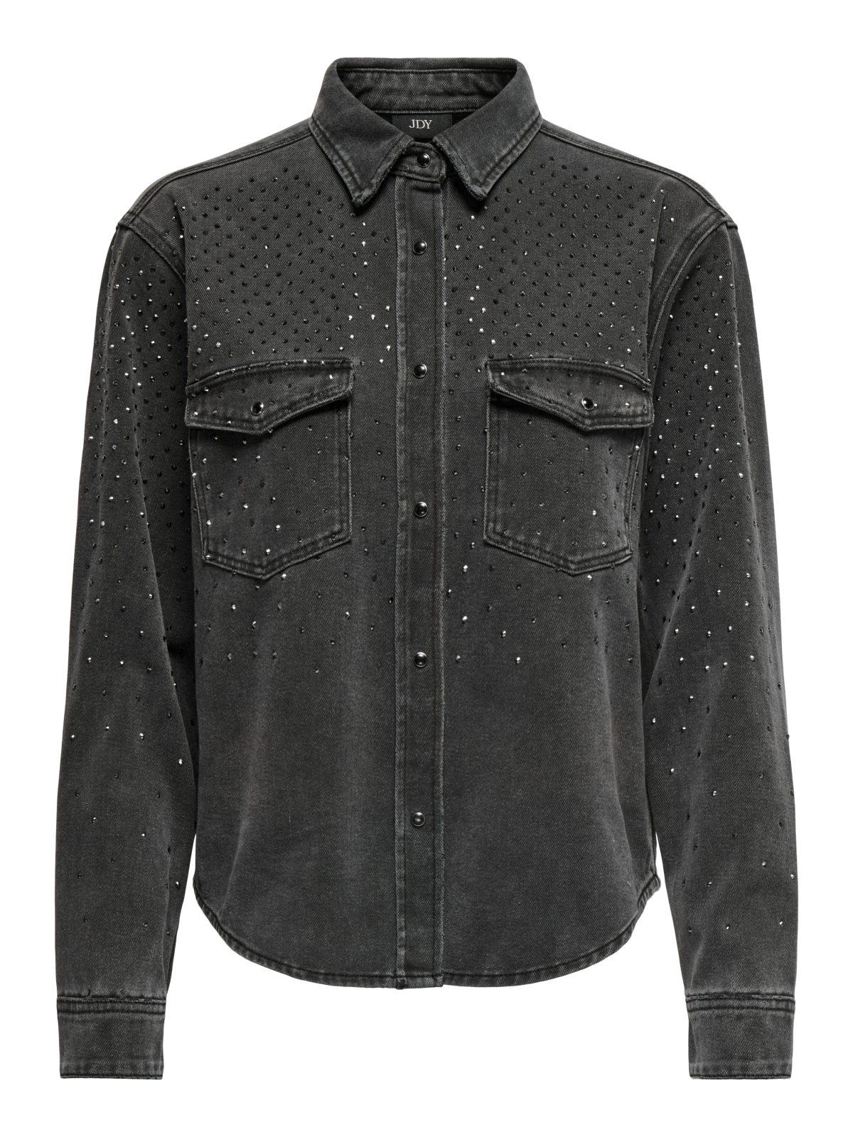 JDYSTINE STONE LS SHIRT Black Denim