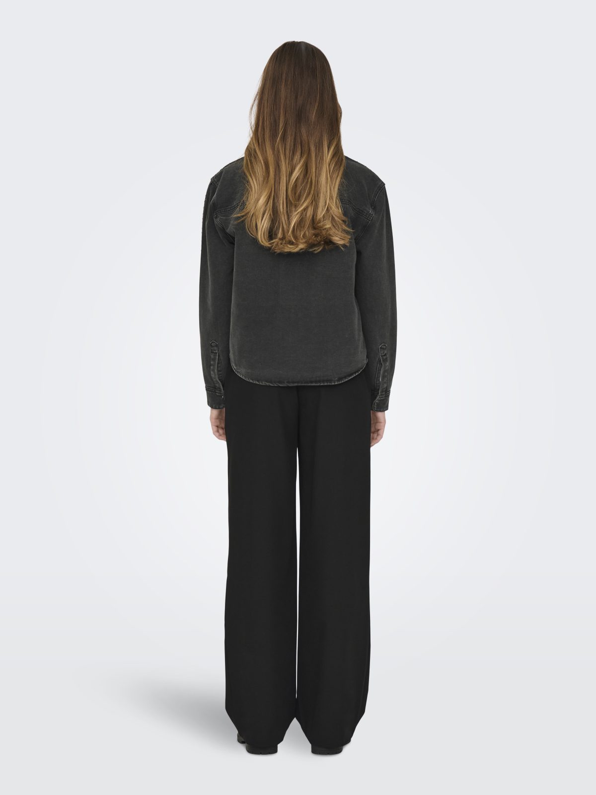 JDYSTINE STONE LS SHIRT Black Denim - Bild 5