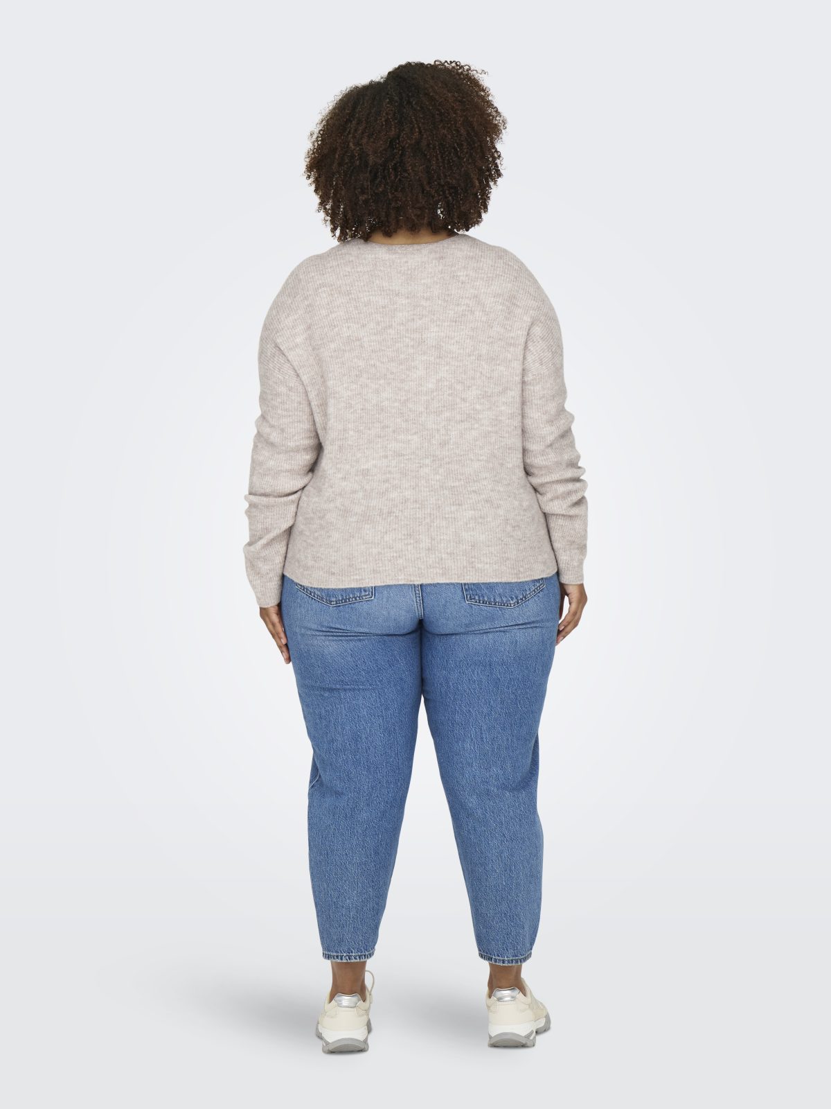 CARCAMILLA V-NECK L/S PULLOVER Pumice Stone - Bild 6