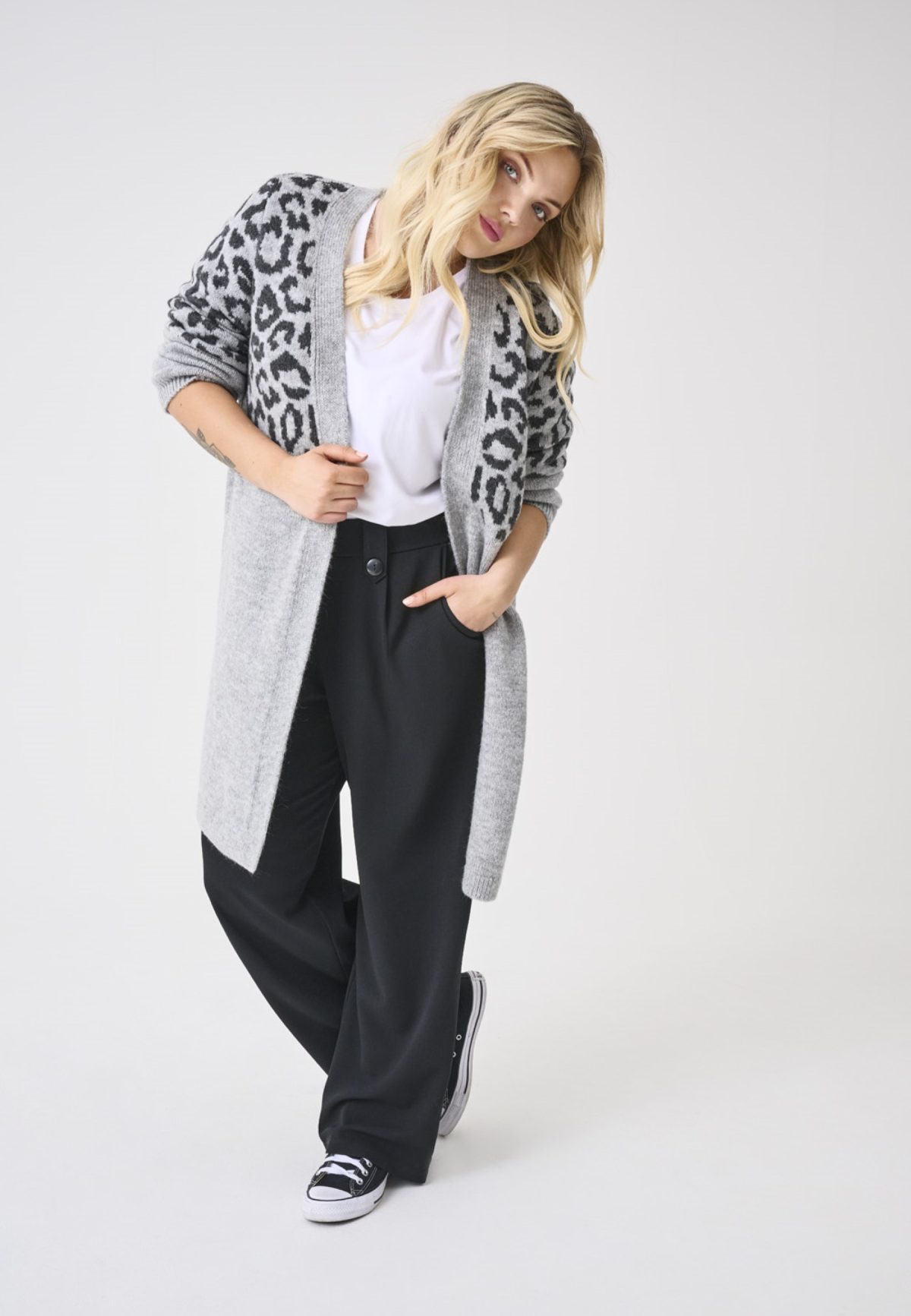 CARJADE ANIMAL L/S CARDIGAN Light Grey Melange - Bild 3