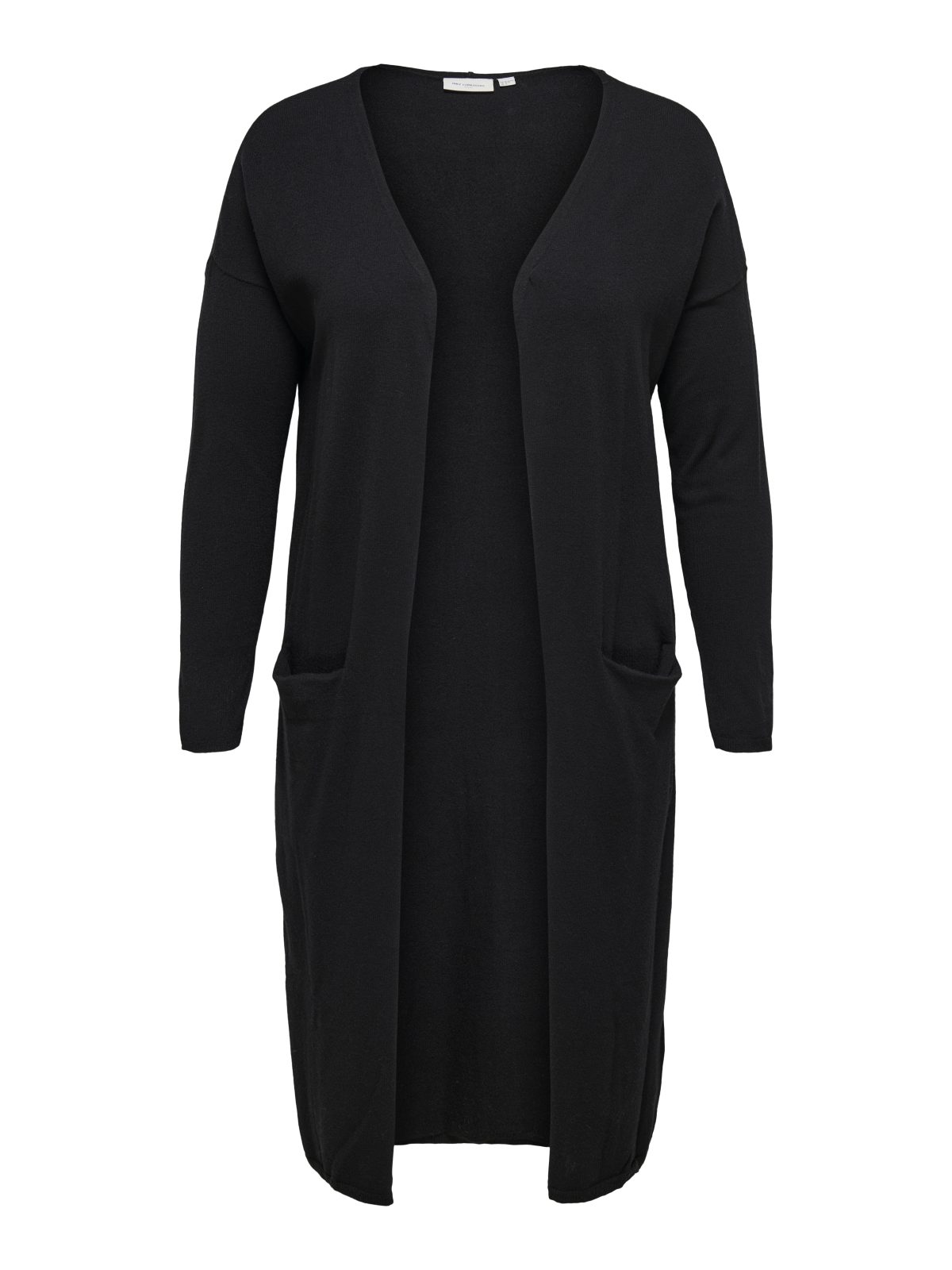 CARESLY L/S OPEN LONG CARDIGAN Black