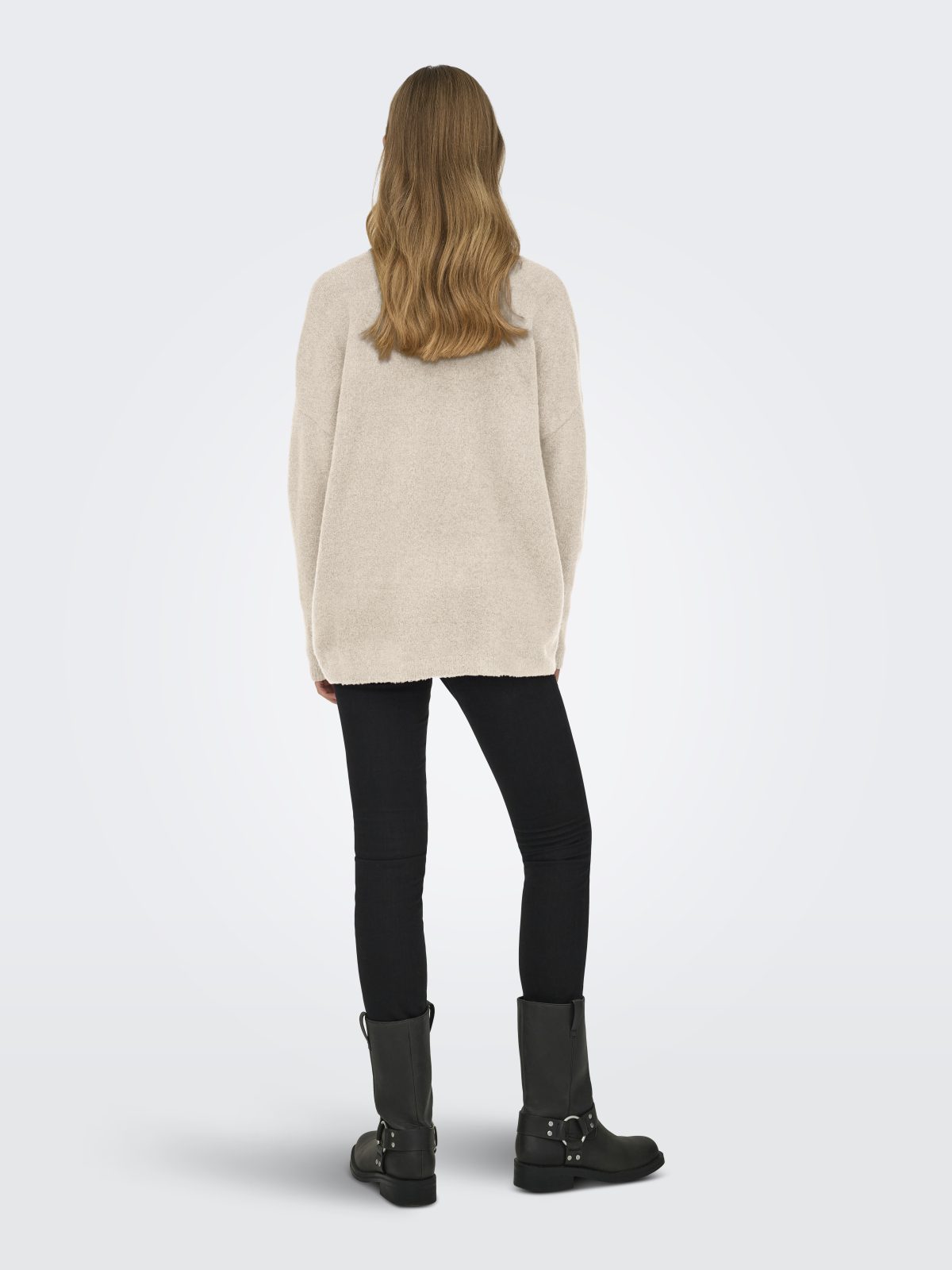 ONLTALIO LS LONG V-NECK Whitecap Gray - Bild 4