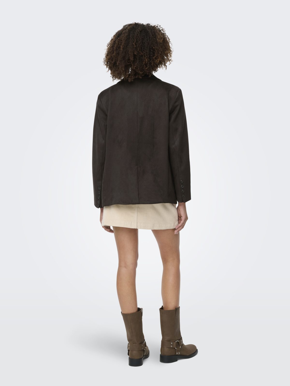 ONLINA LIFE L/S FAUX SUEDE BLAZER Chocolate Torte - Bild 5