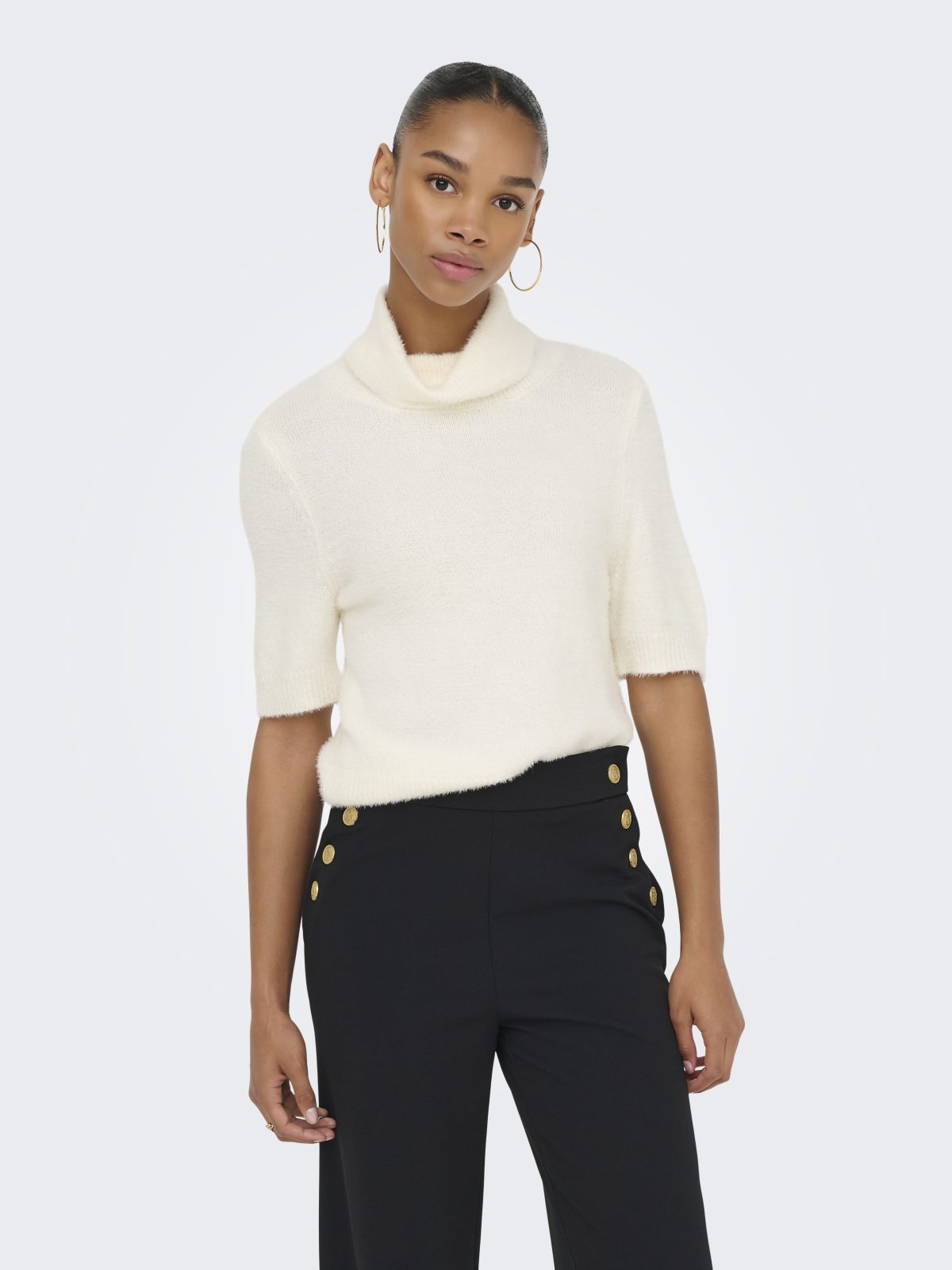 ONLPIUMO SS HIGHNECK Cloud Dancer - Bild 4