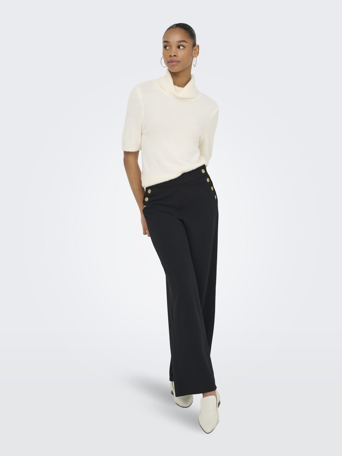 ONLPIUMO SS HIGHNECK Cloud Dancer - Bild 3