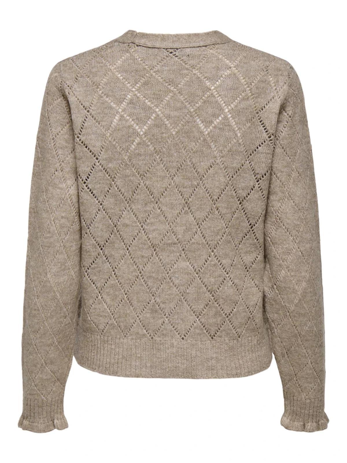 JDYLETTY L/S V-NECK STRUC CARDIGAN Greige - Bild 2