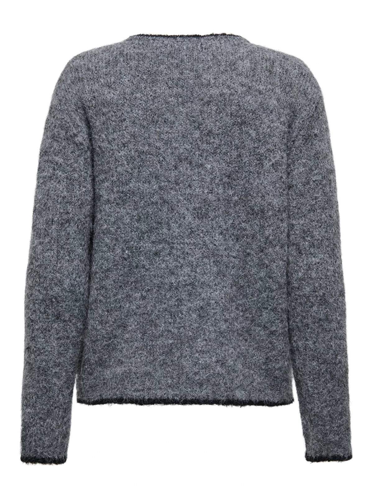 JDYZOEY LIFE L/S O-NECK CARDIGAN Dark Grey Melange - Bild 2