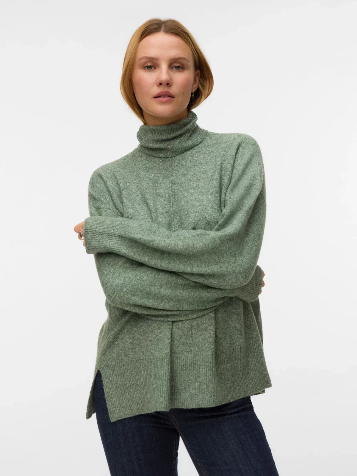 VMDOFFY LS ROLL NECK PULLOVER Laurel Wreath - Bild 3