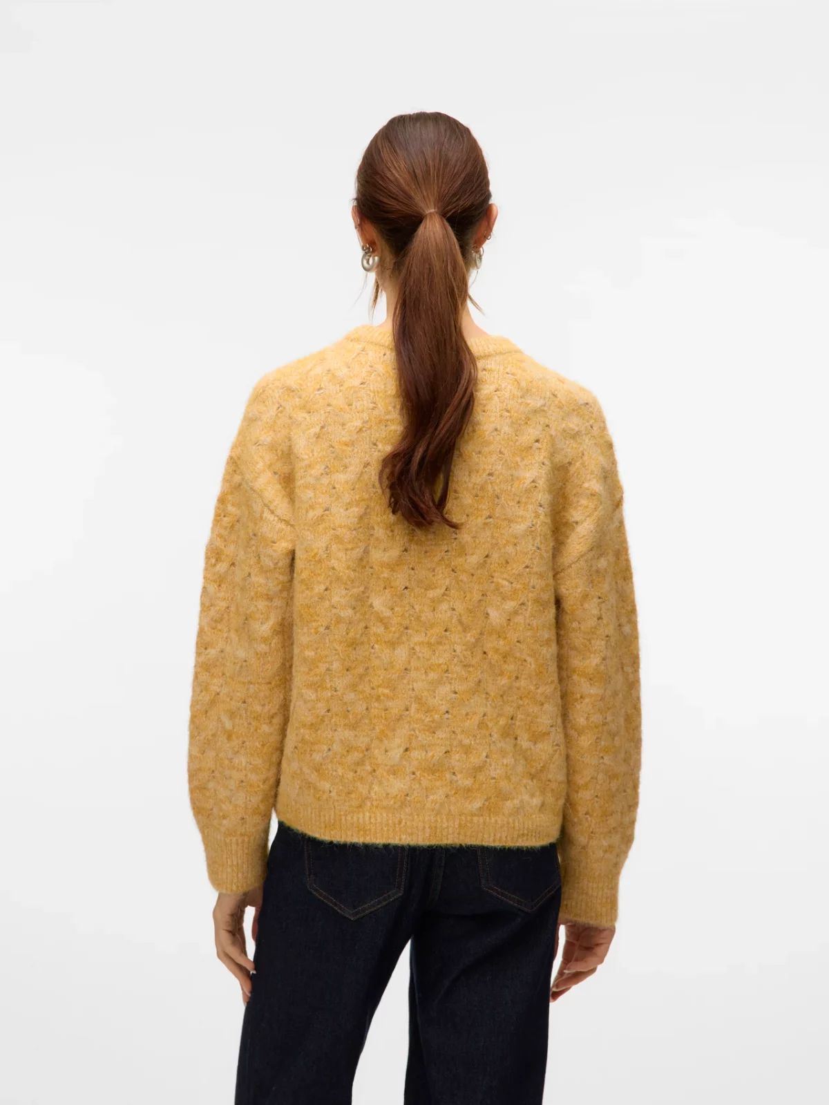 VMIDA LS O-NECK PULLOVER Harvest Gold - Bild 3
