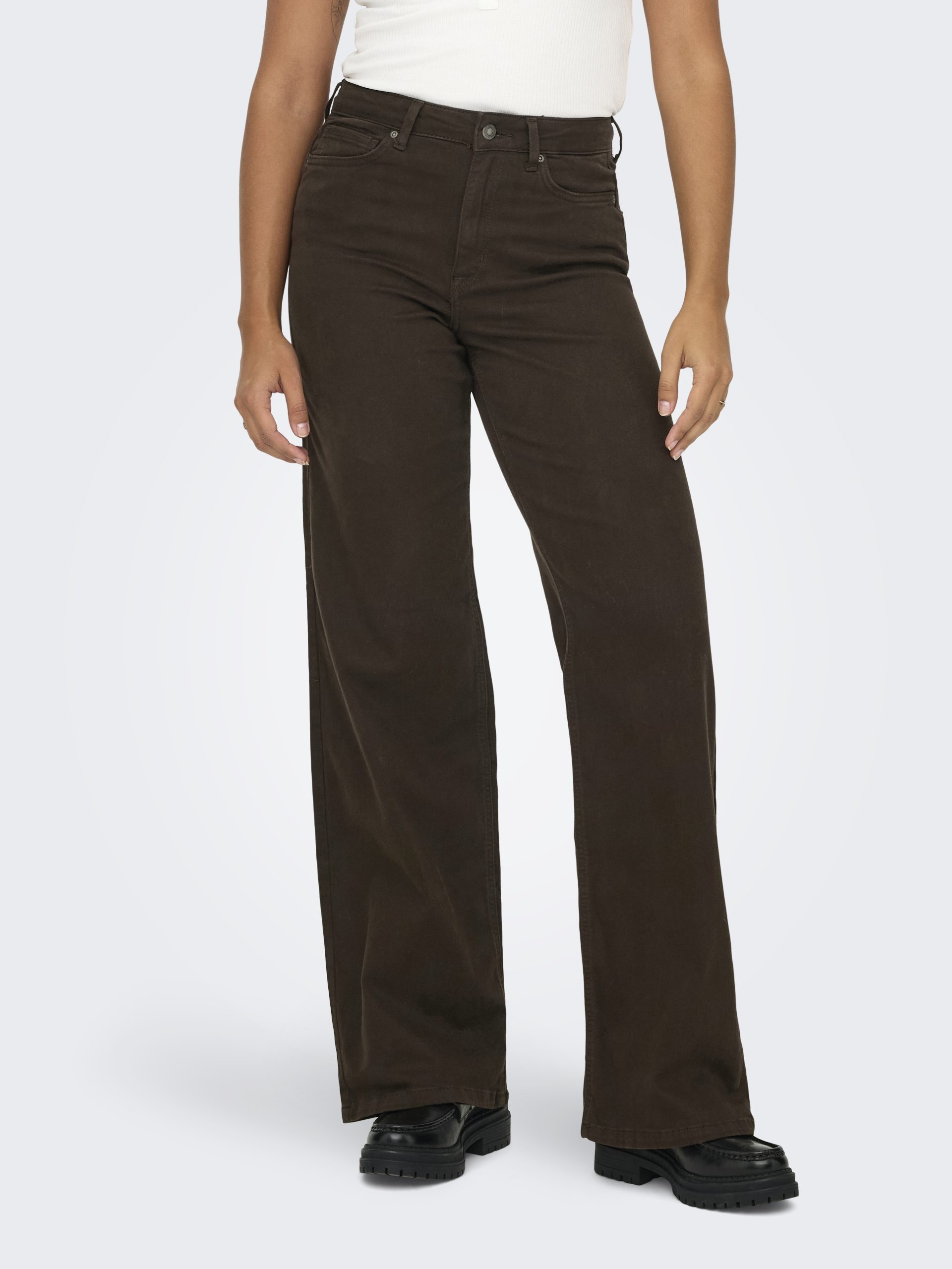 ONLMADISON BLUSH HW WIDE COLOR Dark Brown Denim - Bild 3