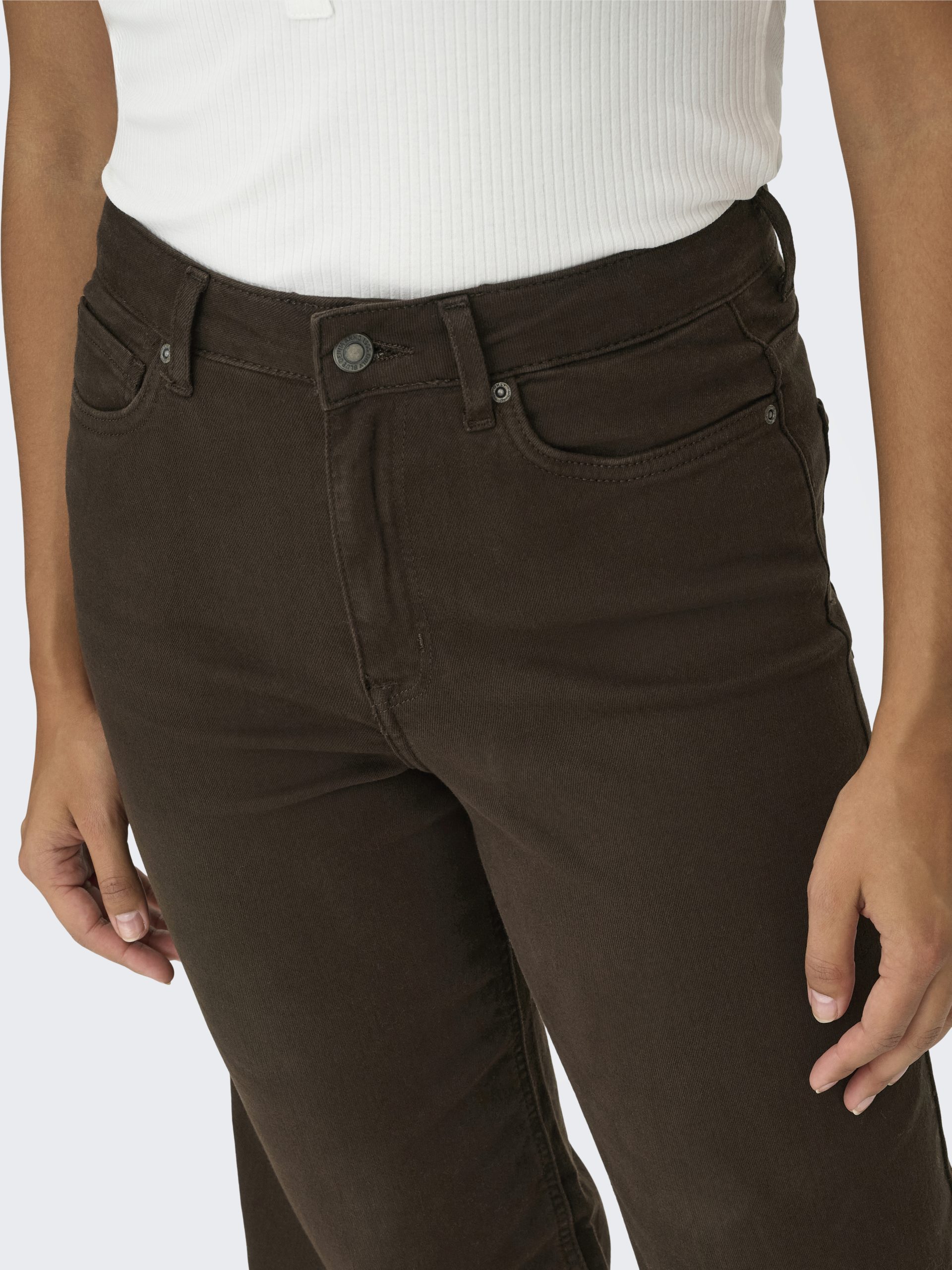ONLMADISON BLUSH HW WIDE COLOR Dark Brown Denim - Bild 5