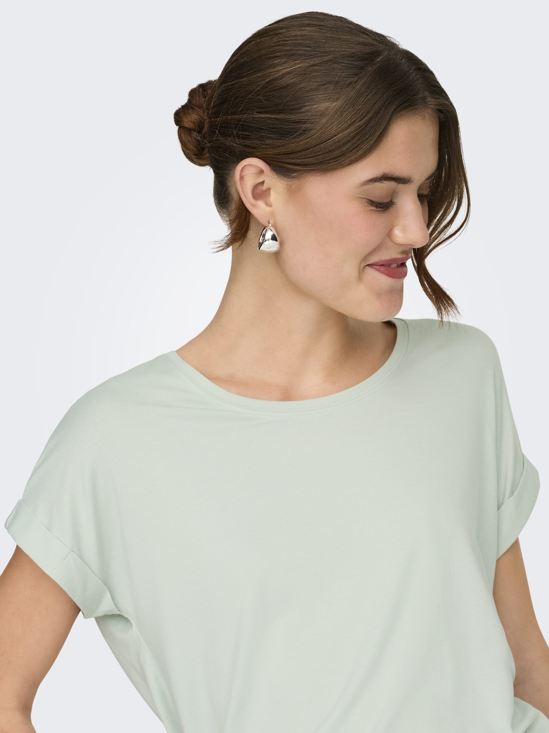 ONLMOSTER S/S O-NECK TOP Green Lily - Bild 6