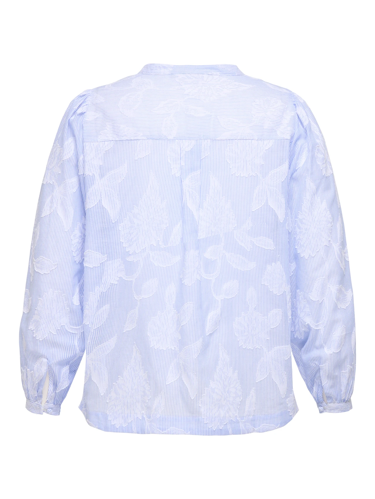 CARTORRA L/S V-NECK STRIPE TOP Cashmere Blue - Bild 2