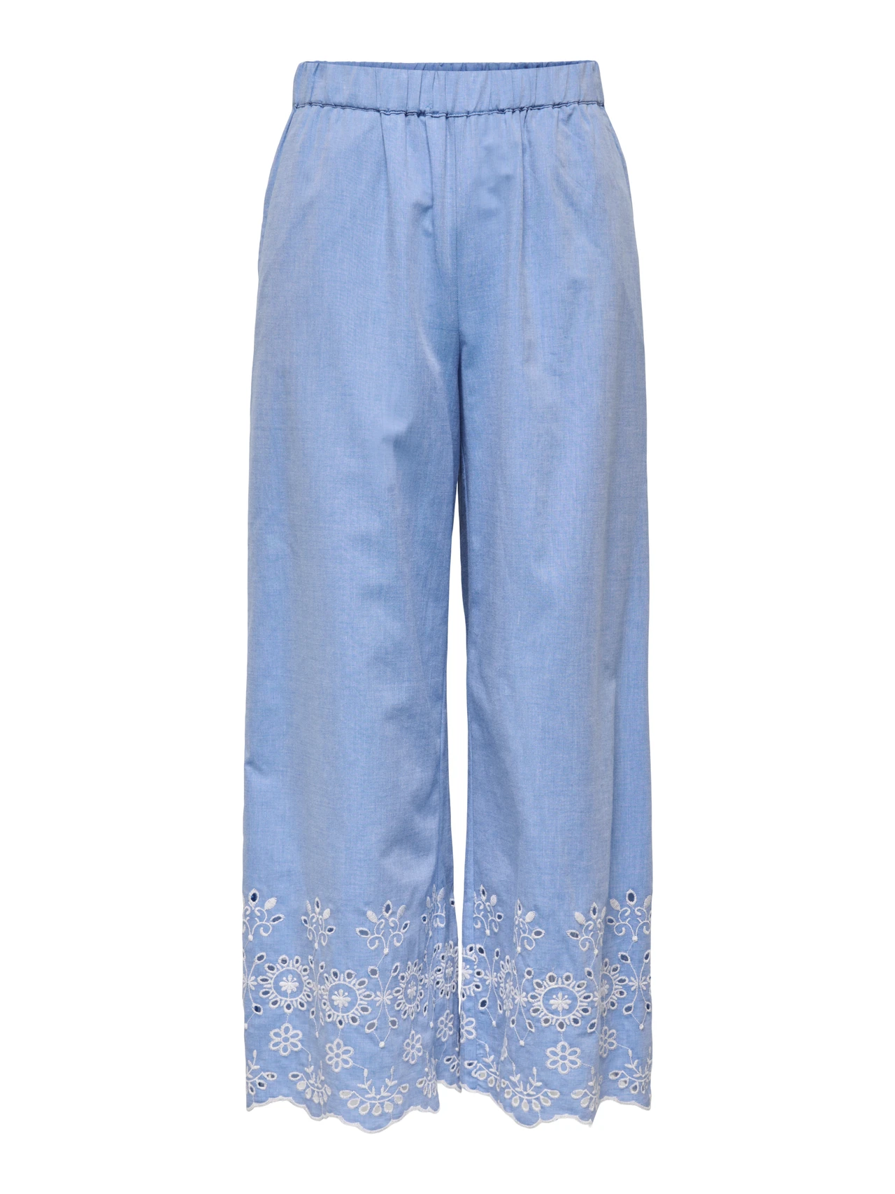 JDYMARINA EMB. ANKLE PANT Blue Bonnet