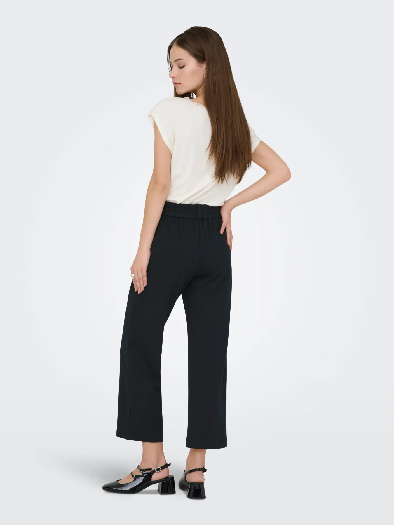 ONLPOPTRASH STRAIGHT CULOTTE Black - Bild 4