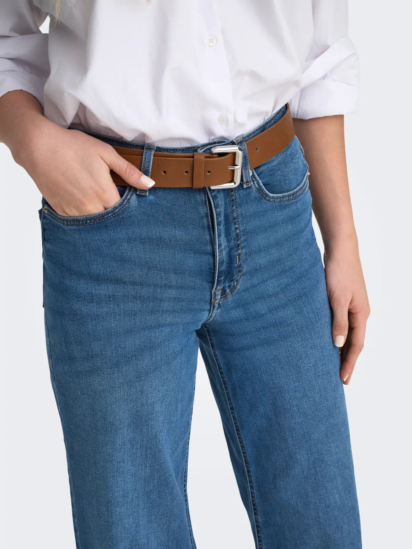 ONLMADISON BLUSH HW WIDE DNM Medium Blue Denim - Bild 6