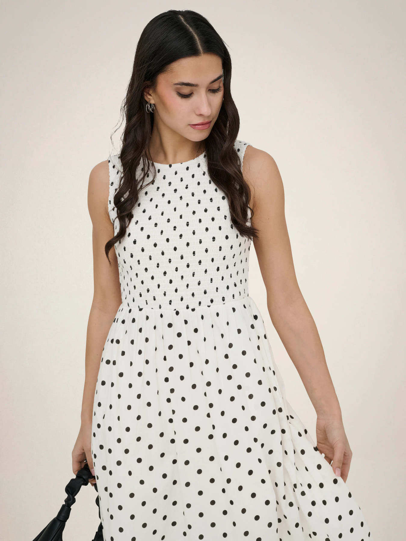 JDYDIEGO S/L SMOCK MIDI DRESS Black Dot - Bild 5