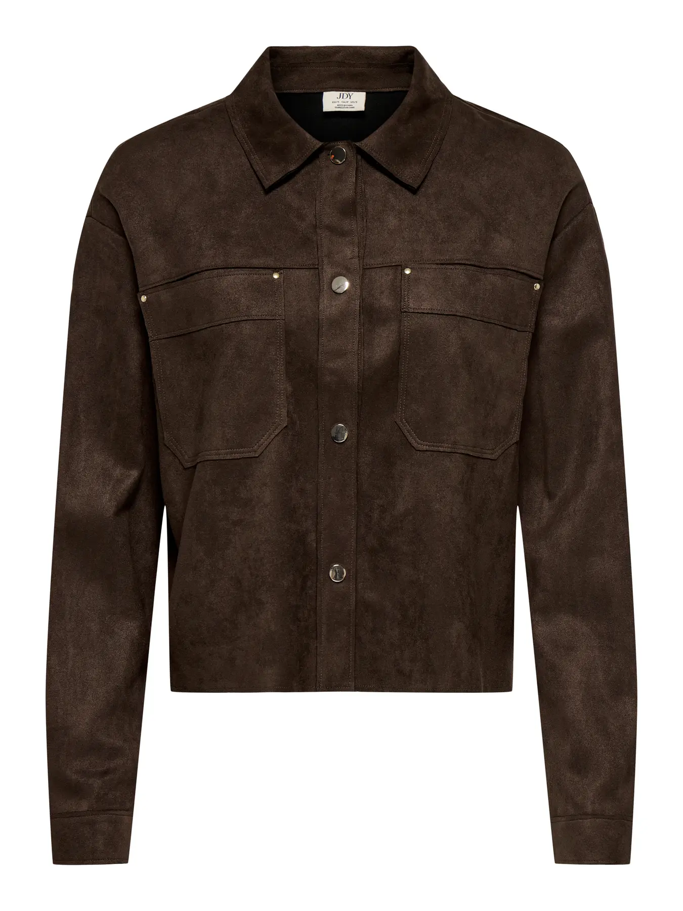 JDYJULLE L/S FAKE SUEDE SHIRT Coffee Bean