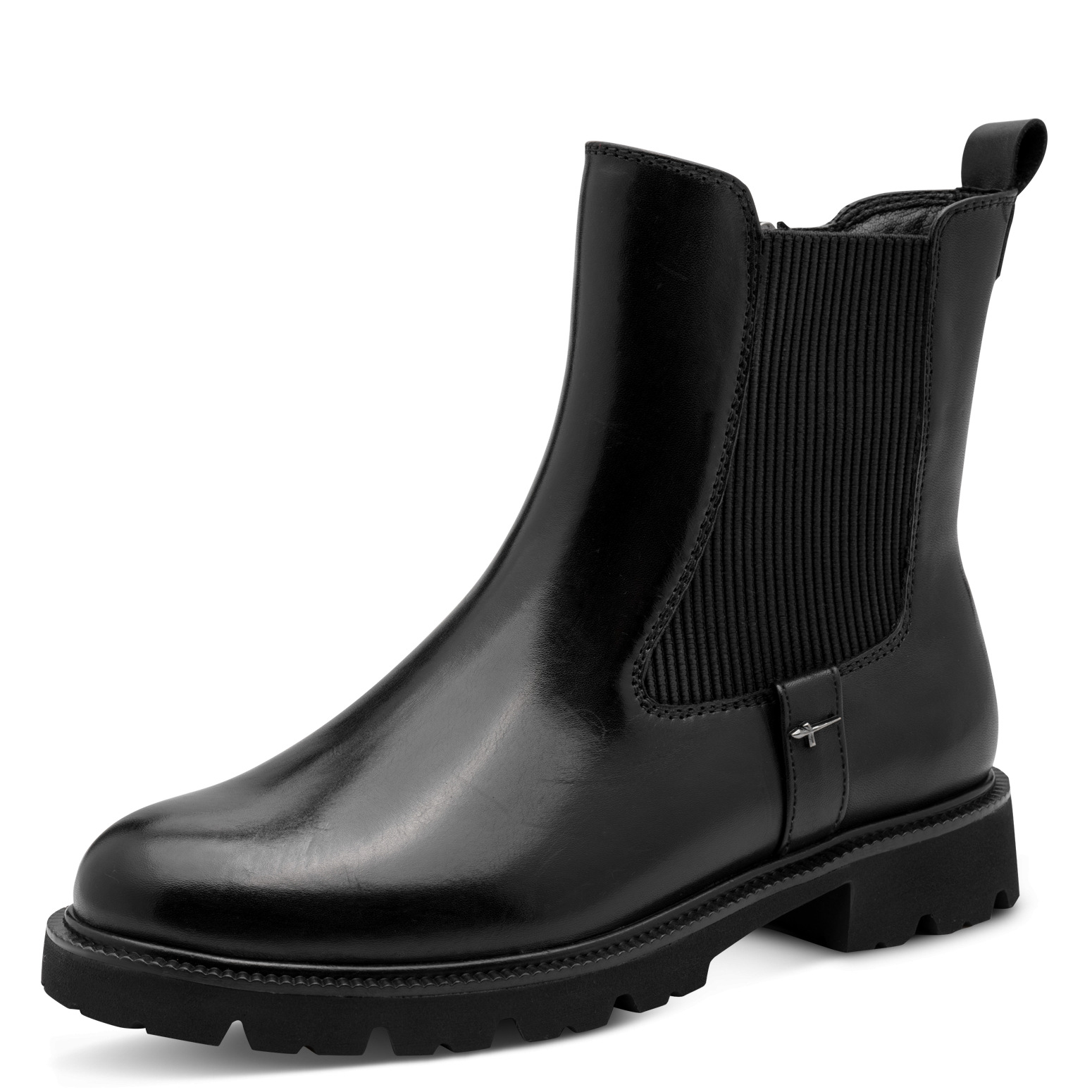 TAMARIS WIDE FIT BOOTS Black Nappa
