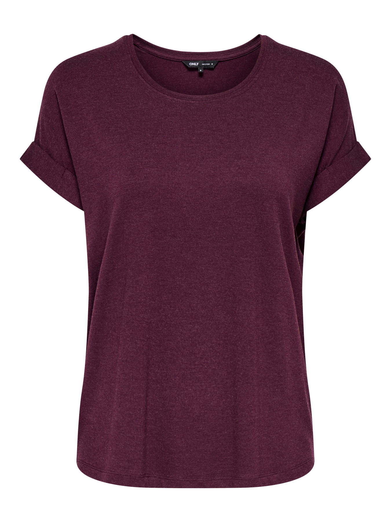ONLMOSTER S/S O-NECK TOP Winetasting